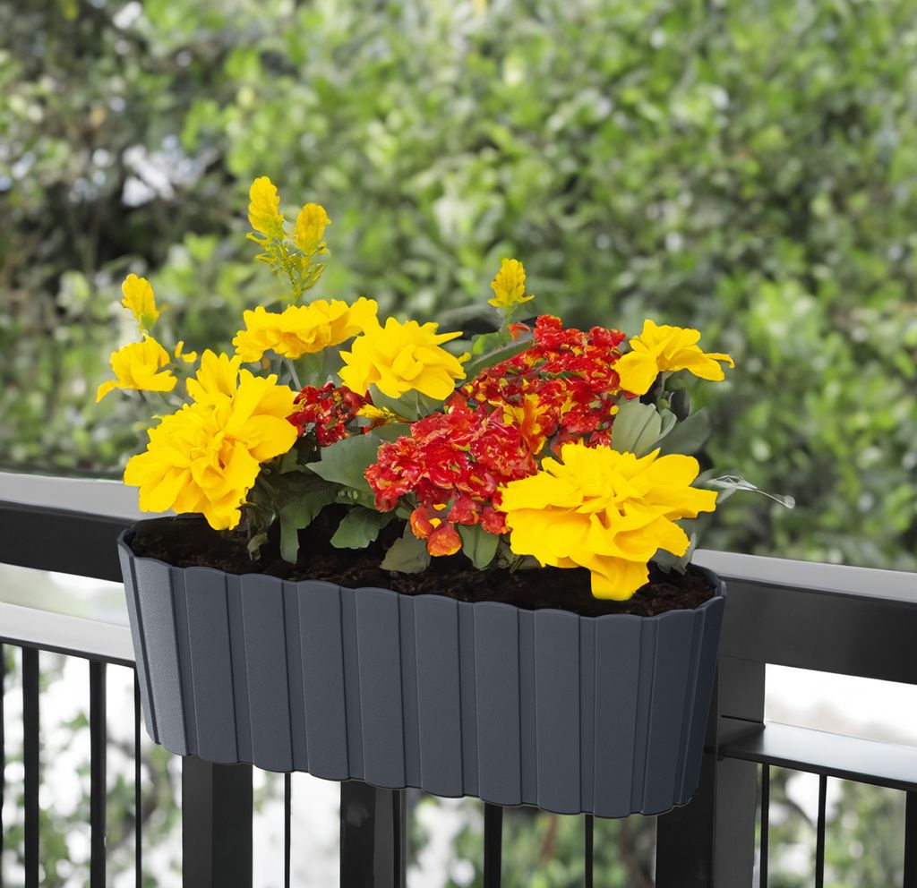blumenständer lang Blumenständer „Elegant” mit Schale – Handgefertigte Rostdeko aus Metall main image 0