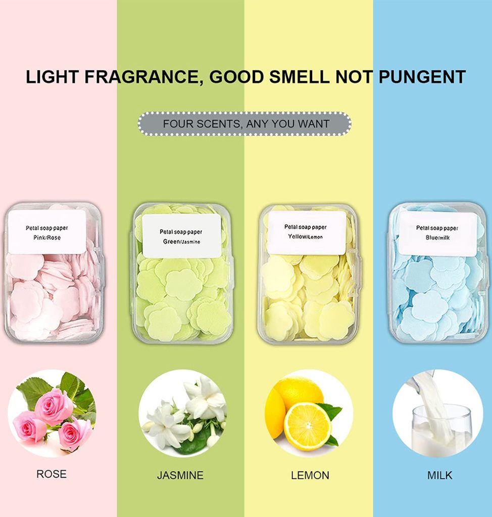 150 Seifenblätter Einweg - Duftende Badescheiben Für Reise & Outdoor