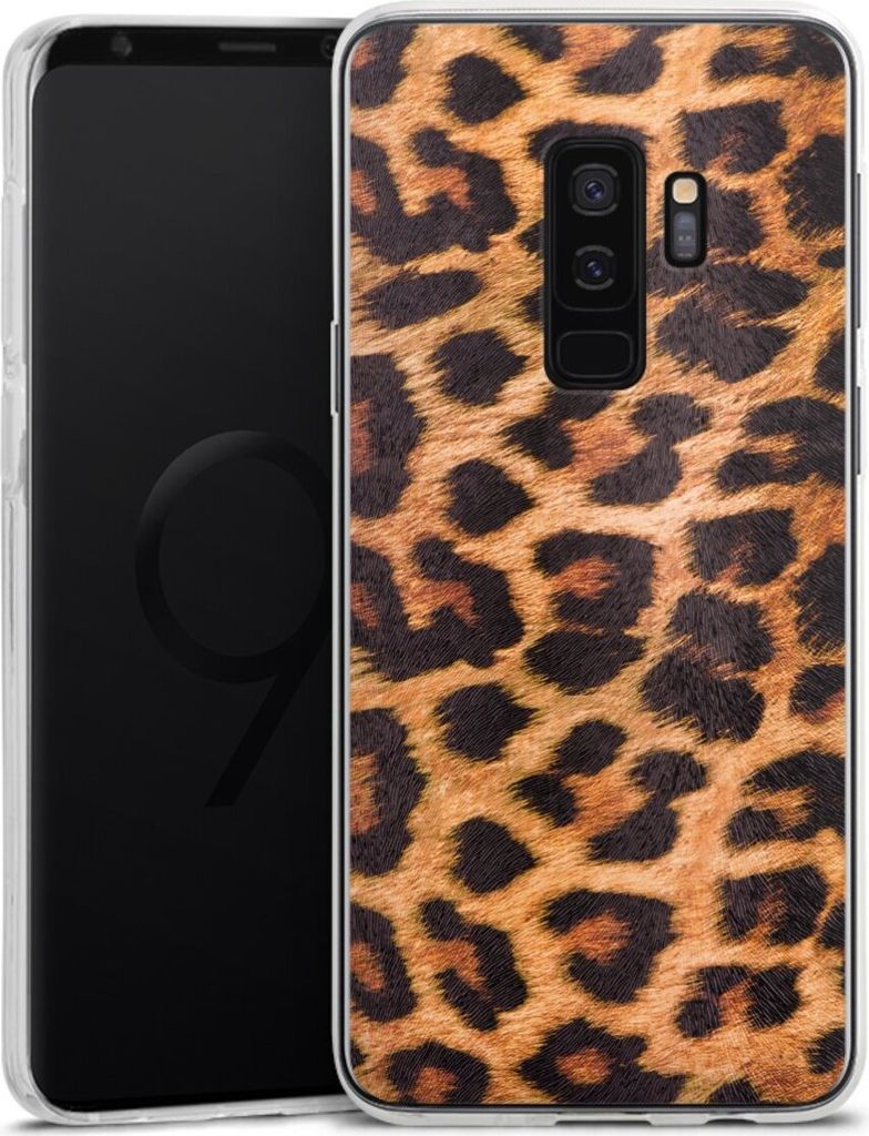 DeinDesign Handyhülle für Samsung Galaxy S9 Plus Silikon Hülle Case Smartphone Schutzhülle Animalprint Fell Leopard