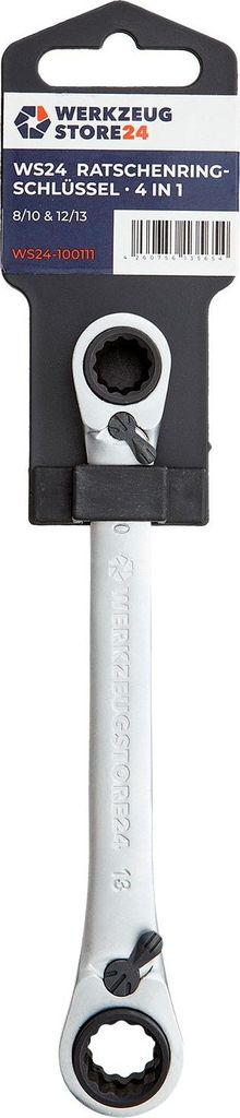 WS24 4 in 1 Gear Wrench CrV 8/10 und 12/13 - WS24-100111