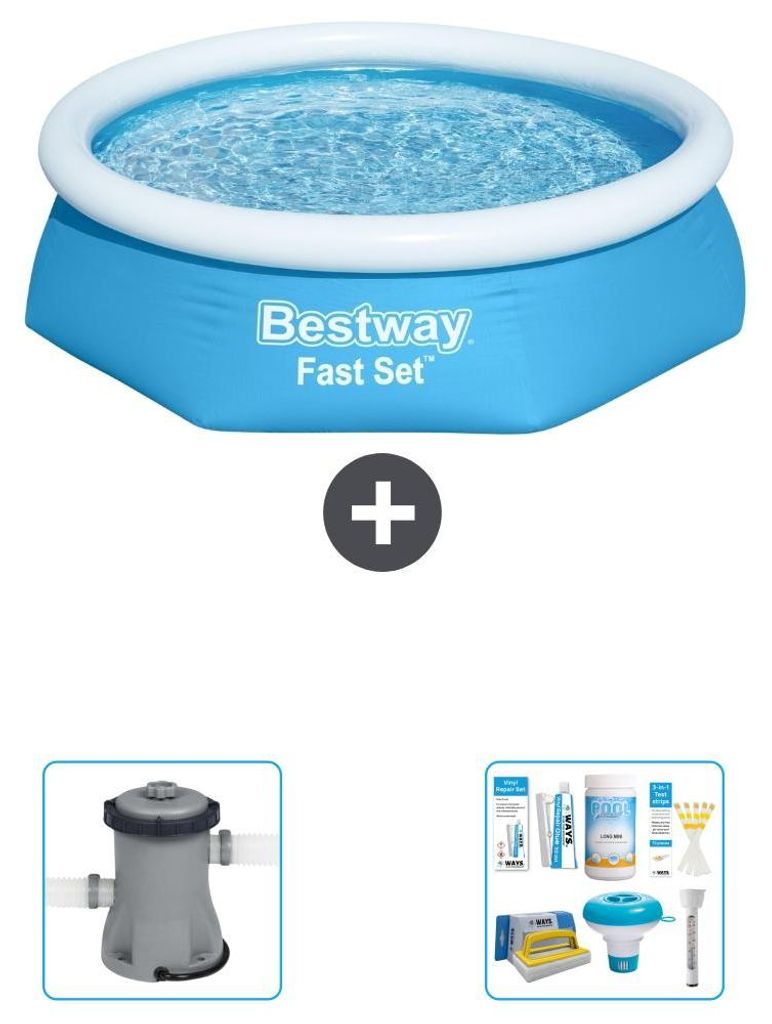Bestway Fast Set Rund - 244x61 cm - 3-teilig S22270 Produktbild 