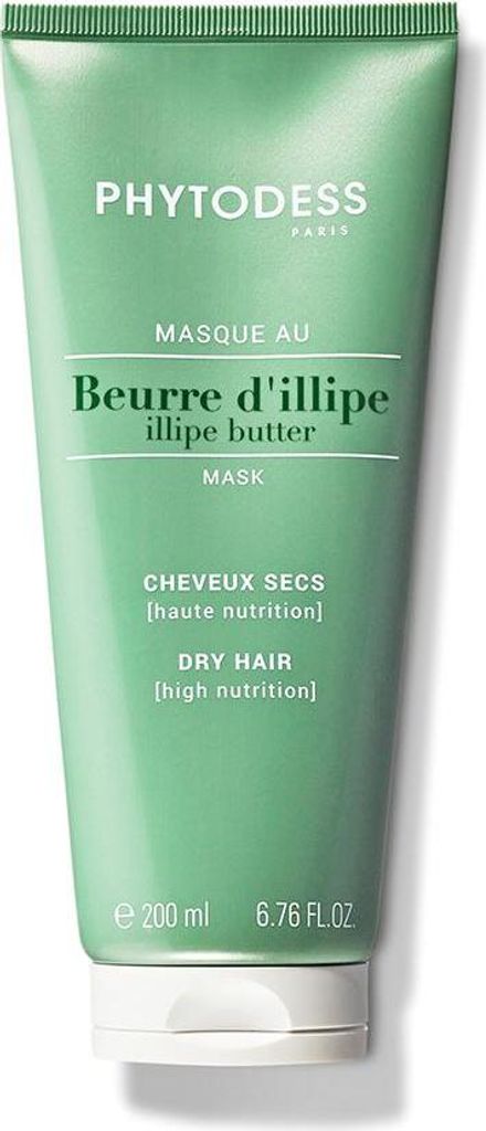 Masque au Beurre d'Illipe - Soin Cheveux Secs 200ml - Haute Image du produit 