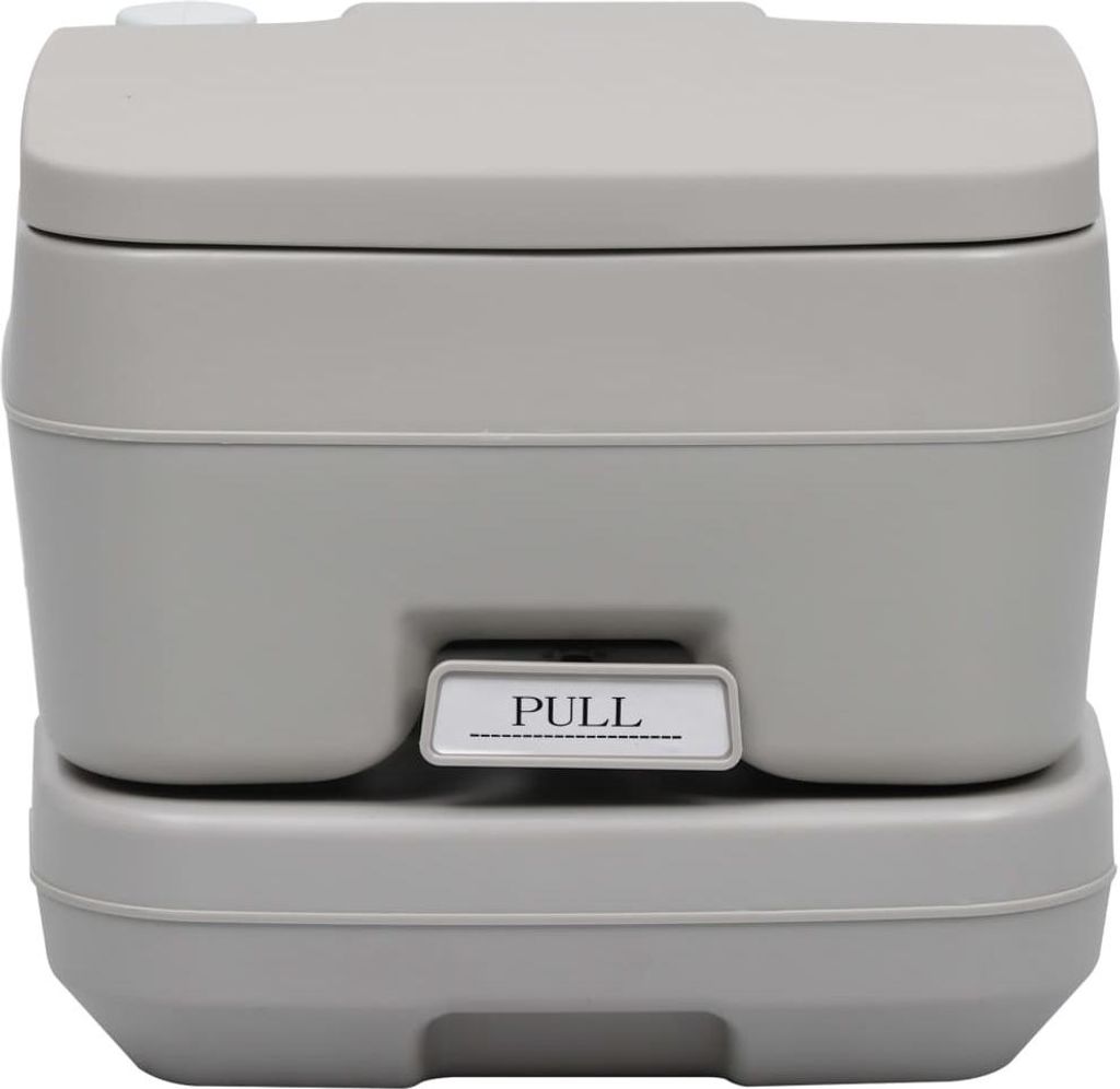 vidaXL Tragbare Campingtoilette Grau 10 + 10 L Produktbild 