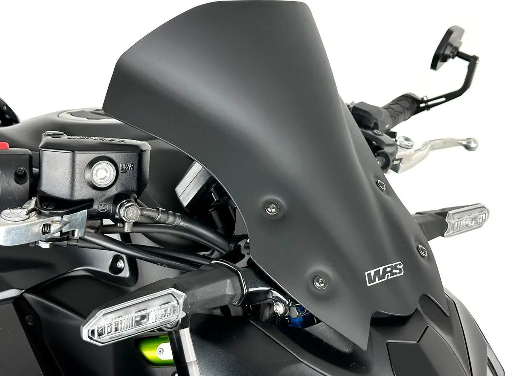 Wscrn Tour Z900 Noir Mat - Bulle pour Long Trajet et Confort Route