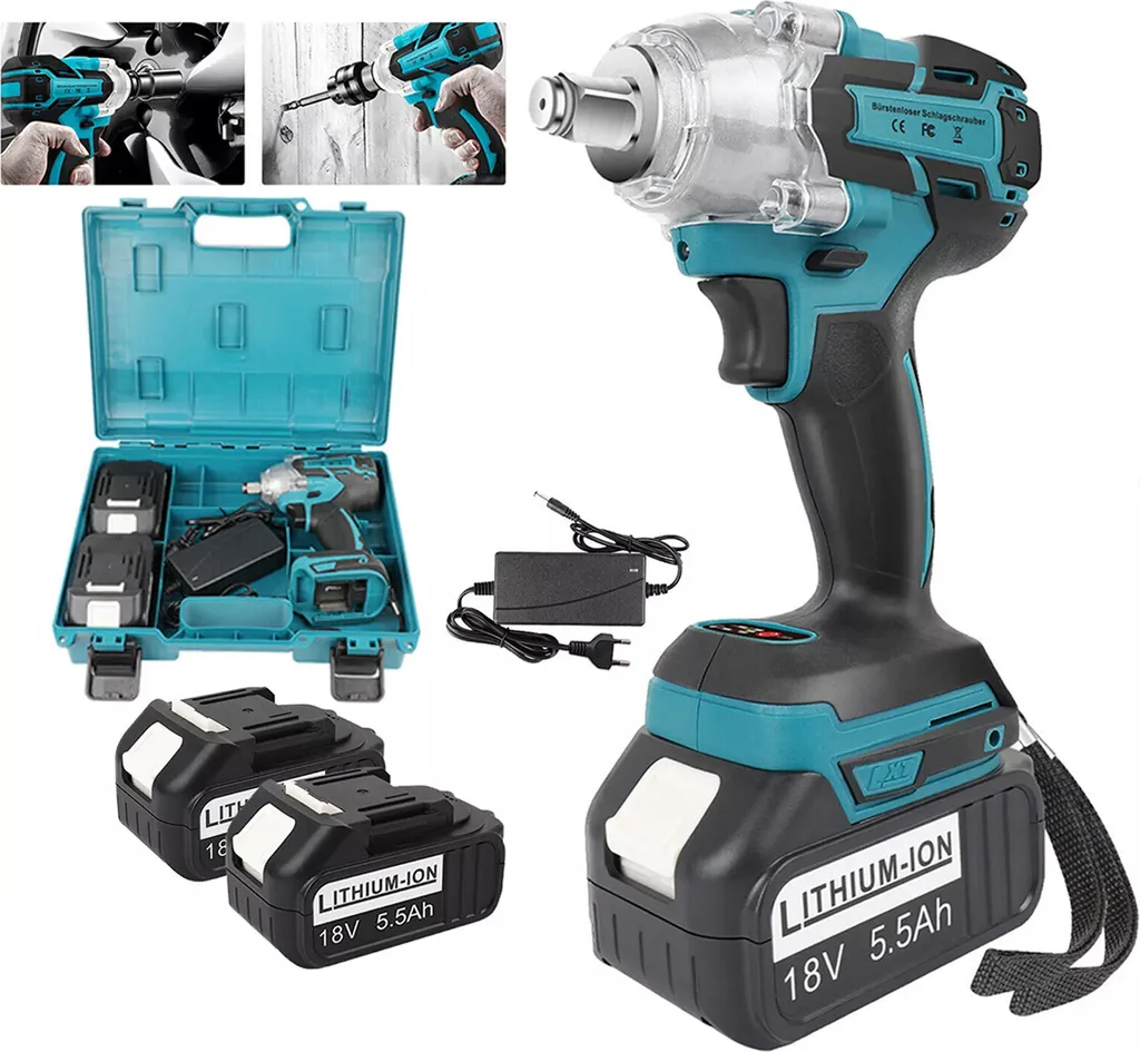Visseuse sans fil 18V avec 2 batteries 2,0 Ah et kit d'accessoires pro
