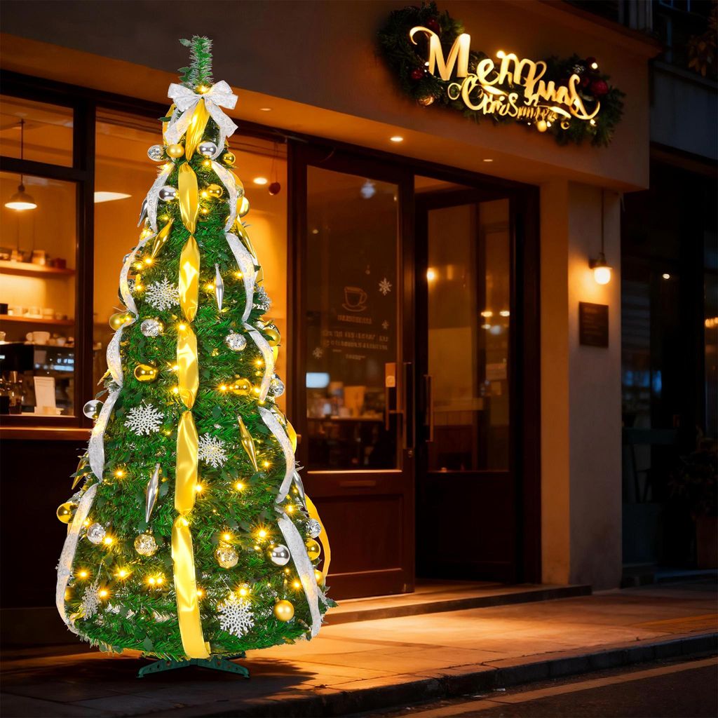 LARS360 Vianočný stromček typu pop-up, výška 150 cm, s LED Obrázok produktu 