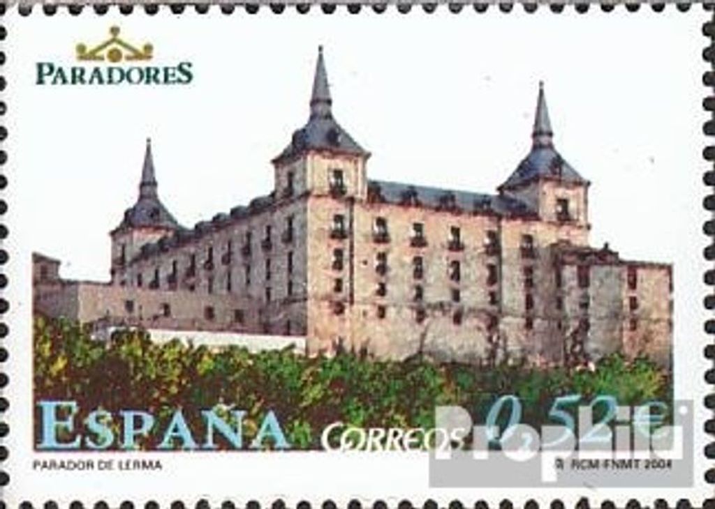 Briefmarken Spanien 2004 Mi 3970 (kompl.Ausg.) postfrisch Staatliche Hotels Paradores
