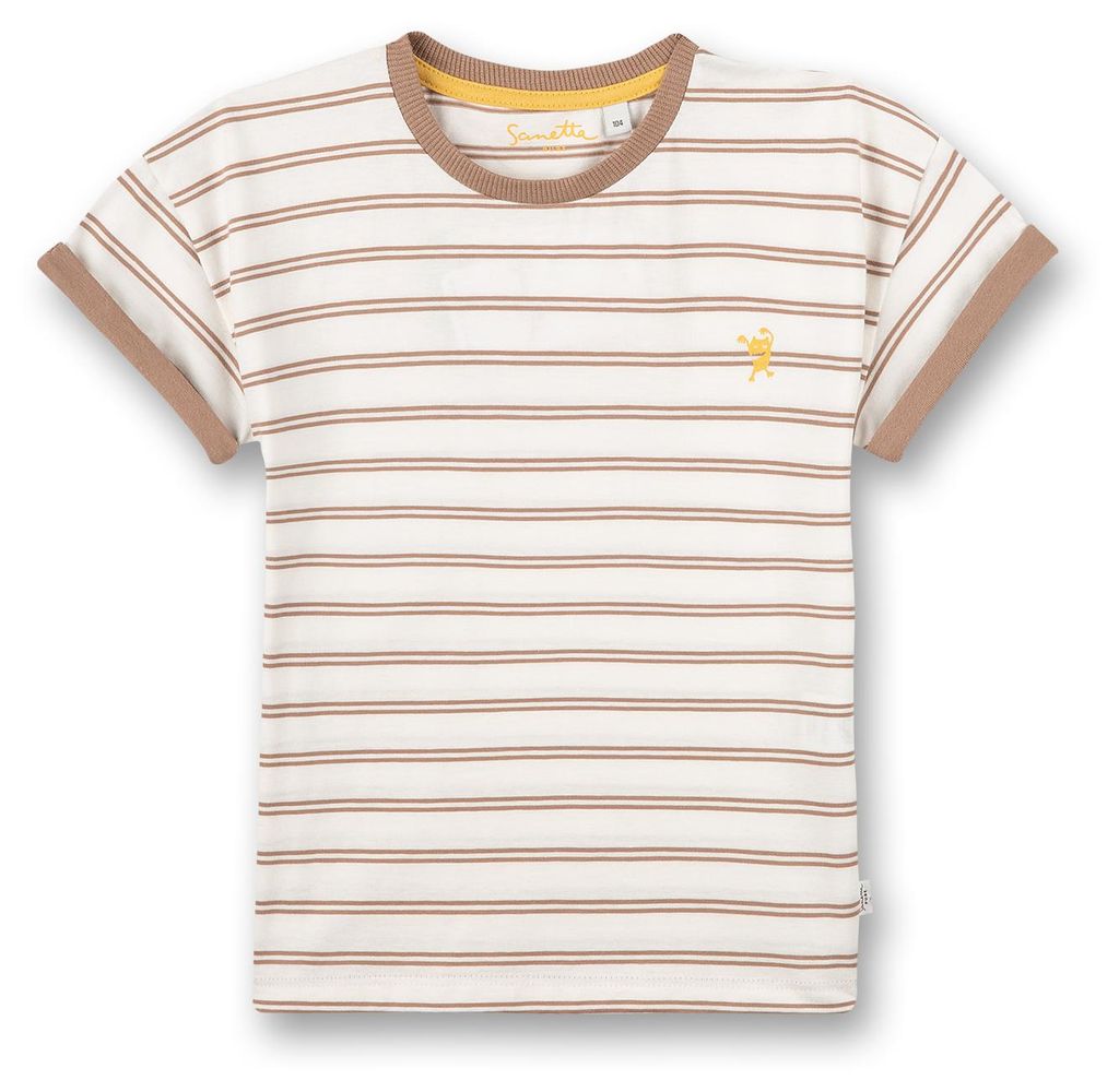 Sanetta Pure Jungen T-Shirt braun Ringel 62