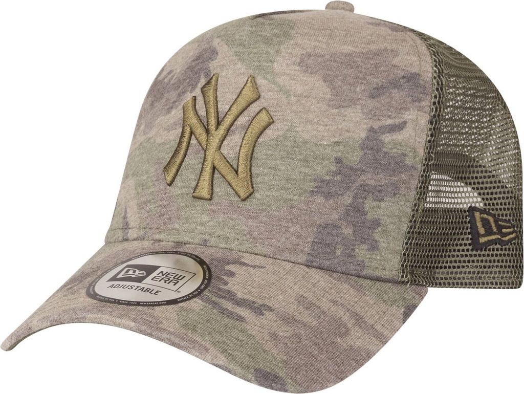 New Era A-Frame Trucker Cap - New York Yankees wood camo