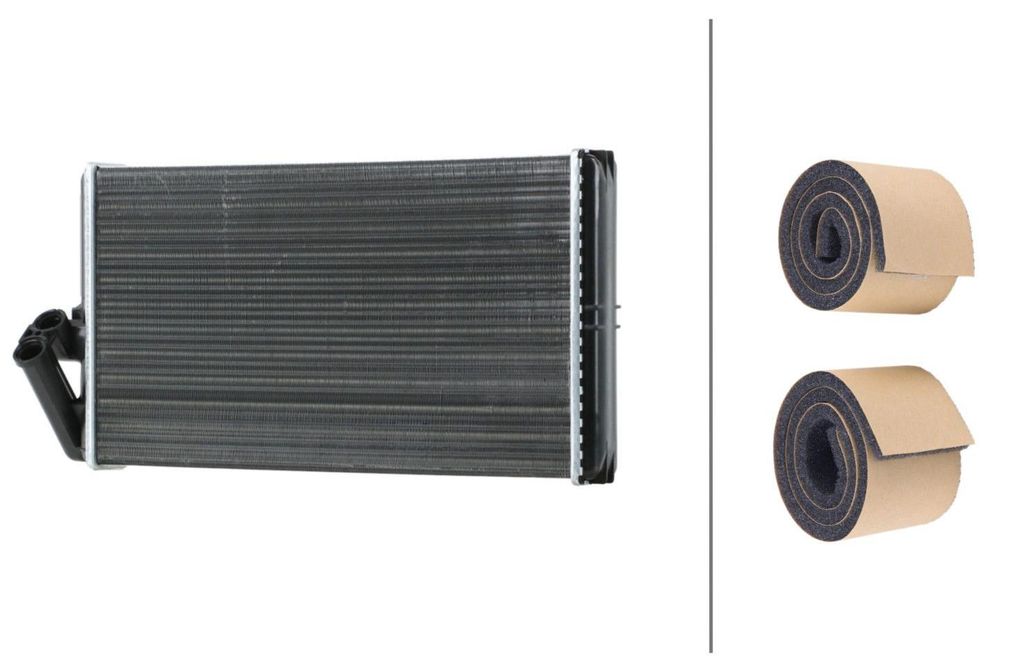 Wärmetauscher Innenraumheizung Kühlrippen 394 x 225 mm HELLA für MB ACTROS