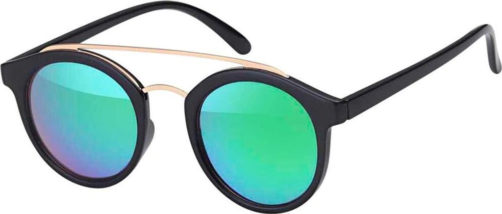 Gil Sonnenbrille Designer 80er Modern Urlaub Sommer Strand Damen Herren 30411 Grün Schwarz