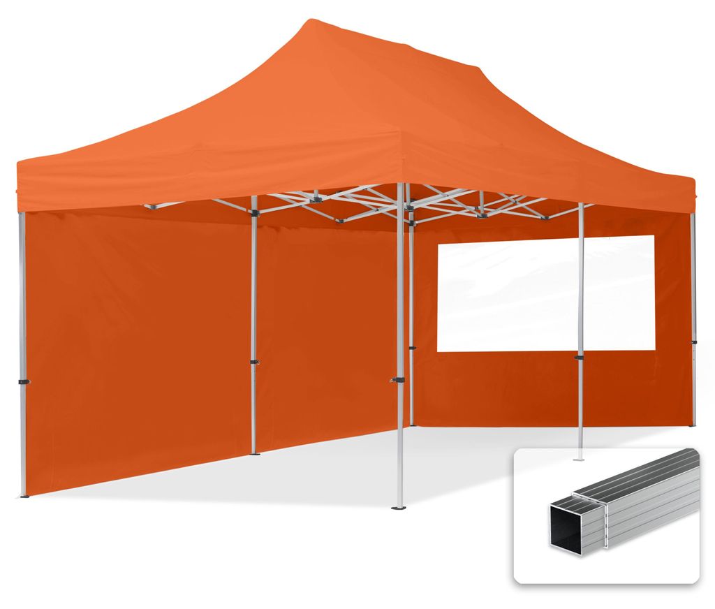 TOOLPORT 3x6m Aluminium Faltpavillon, inkl. 2 Seitenteile, Produktbild 