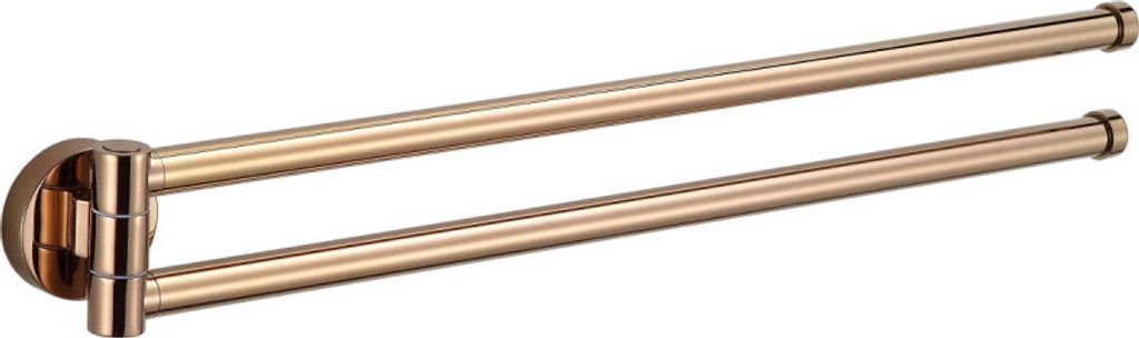 Mexen Remo schwenkbarer Doppelhandtuchhalter, Rosa Gold - 70507255-60