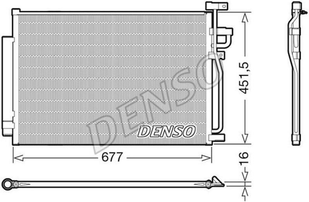DENSO DCN20040 Kondensator Klimaanlage Klimakondensator für OPEL ANTARA +Trockner