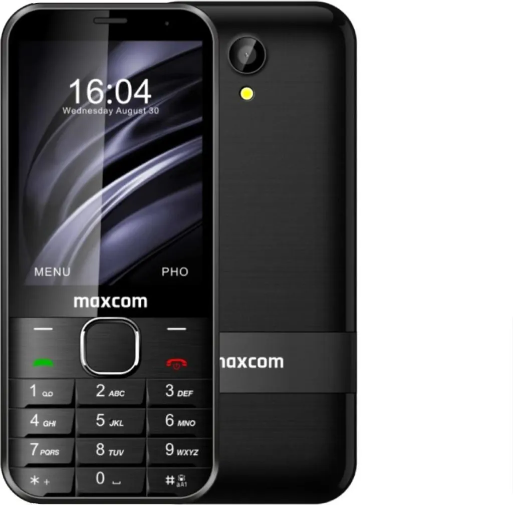 Téléphone senior Maxcom MM334 L 4G Noir lisible et facile à charger