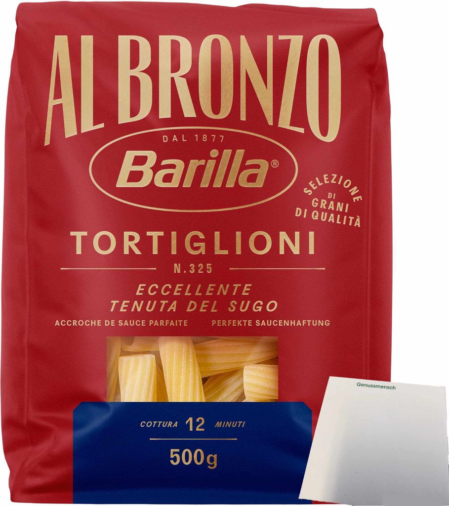 Barilla Albronzo Tortiglioni N.325 (500g Packung) + usy Block