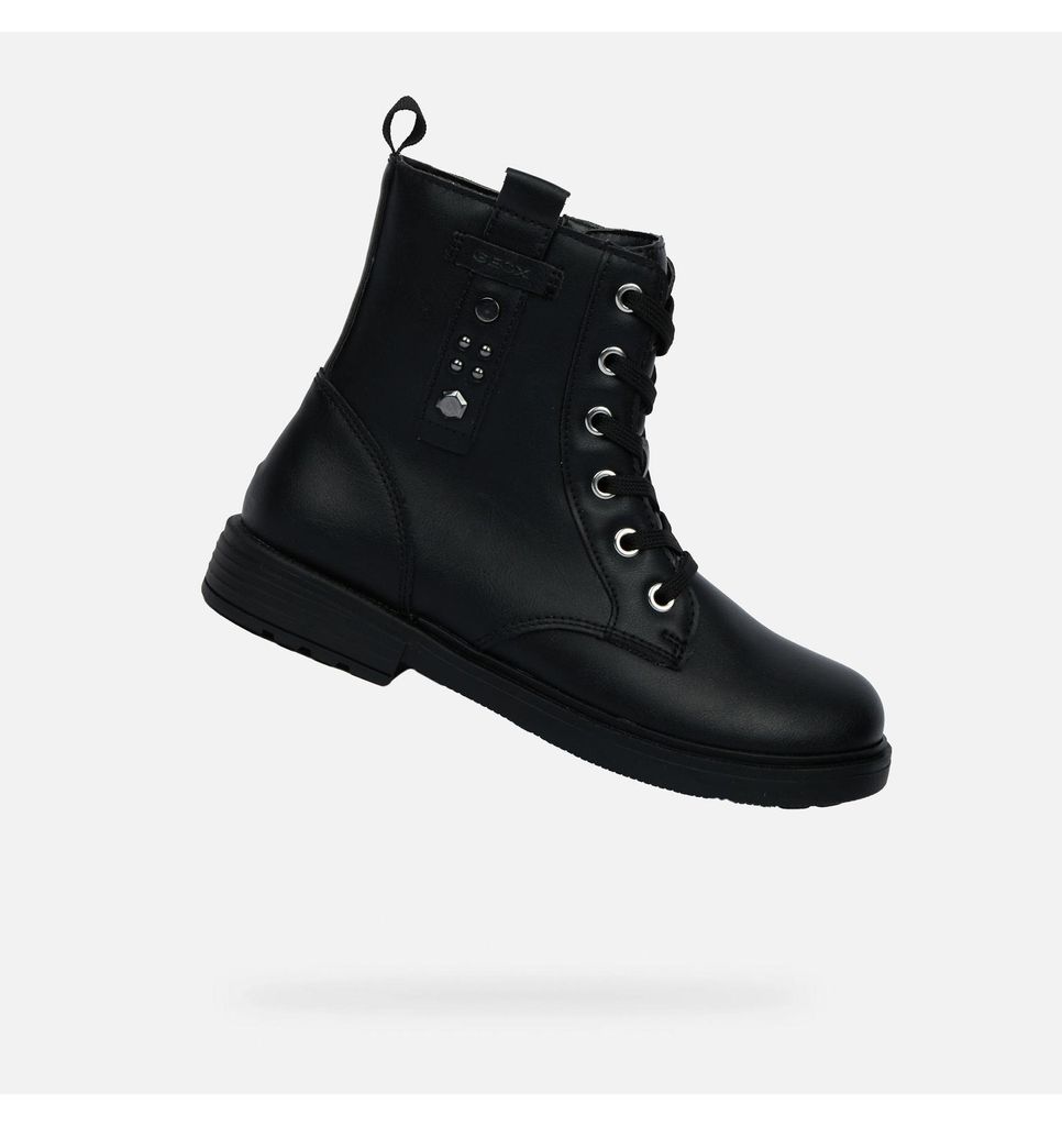 Geox Schwarze Mädchen-Ankle-Boots von Eclair Girl 34