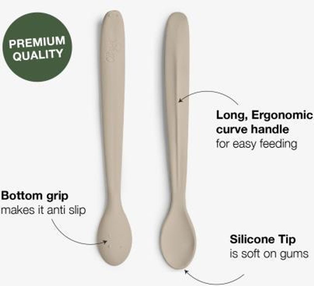 Citron Lange Löffel Grau/Pastelltürkis