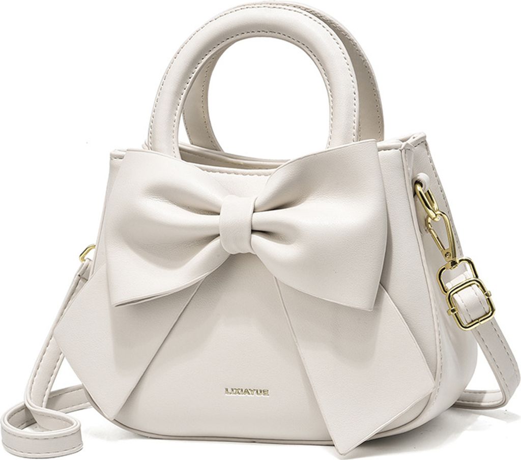 Crossbody Bag Damen, mit Top Carry Handle und Cute Bow Knot Produktbild 