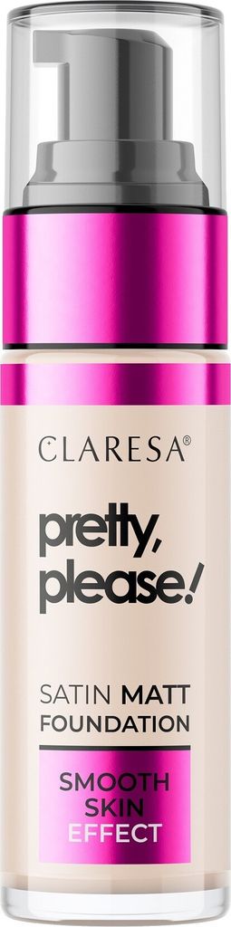 Claresa seidenmatte Foundation, bitte hübsch! 01 helles Produktbild 