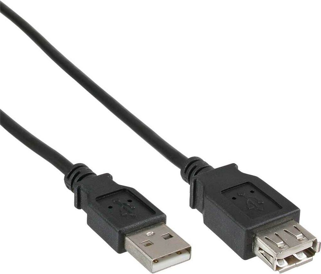 InLine® 34605B Rallonge USB 2.0, prise/prise femelle, type Image du produit 