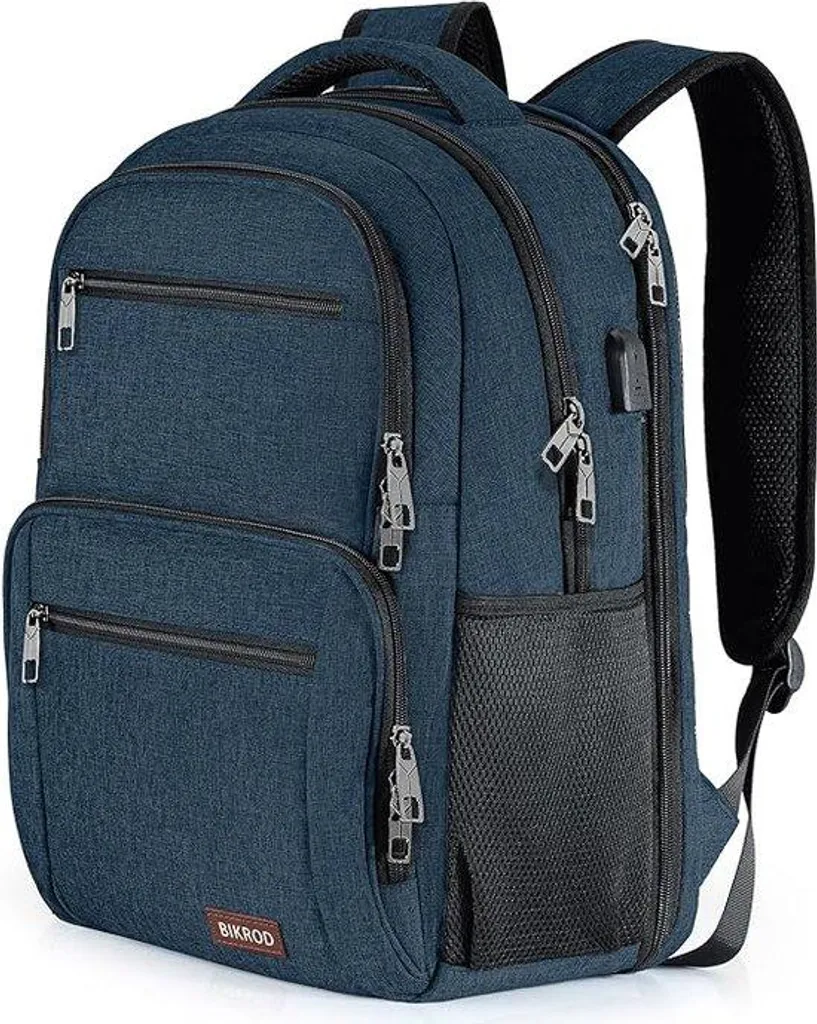 Sac à dos d'école étanche avec compartiment ordinateur et multi-poches