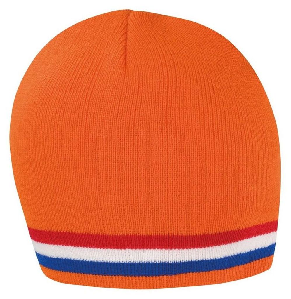 Result Winter Essentials - "National" Mütze für Herren/Damen Uni LT921 (Einheitsgröße) (Orange/Rot/Weiß)