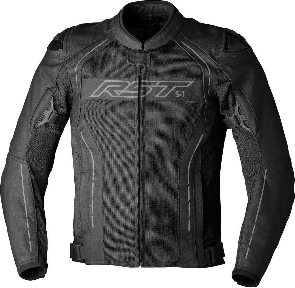 RST S-1 Mesh Motorrad Lederjacke, schwarz, S Produktbild 