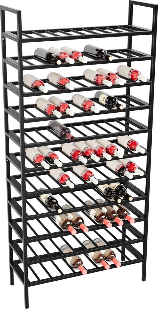 MetaloPro Étagère à vin Jerez – Support métallique pour 110 Image du produit 