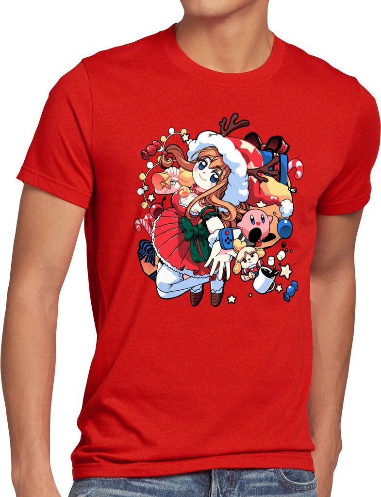 A.N.T. X-mas Gamer Girl Ugly Sweater Herren T-Shirt pulli weihnachtsbaum