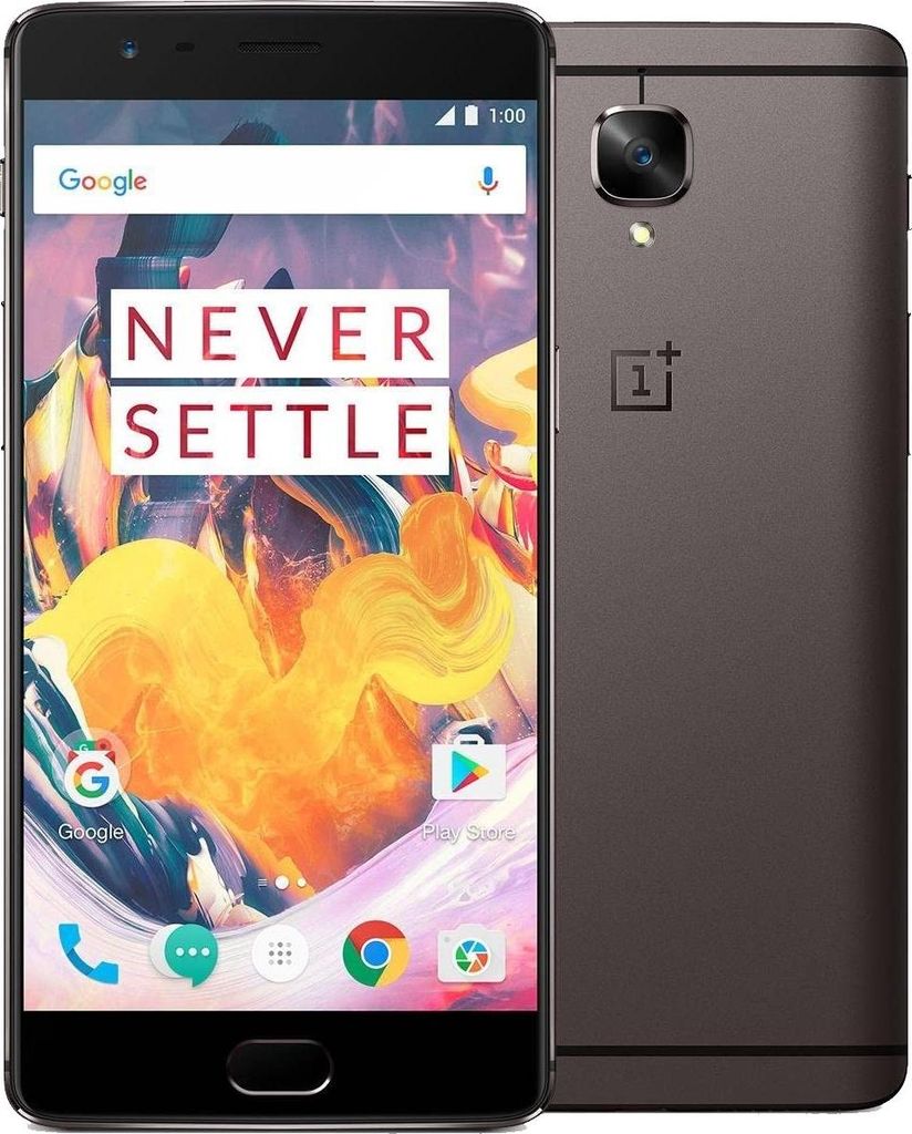 OnePlus 3T A3003 64GB Dual Sim Android Smartphone Gunmetal Produktbild 