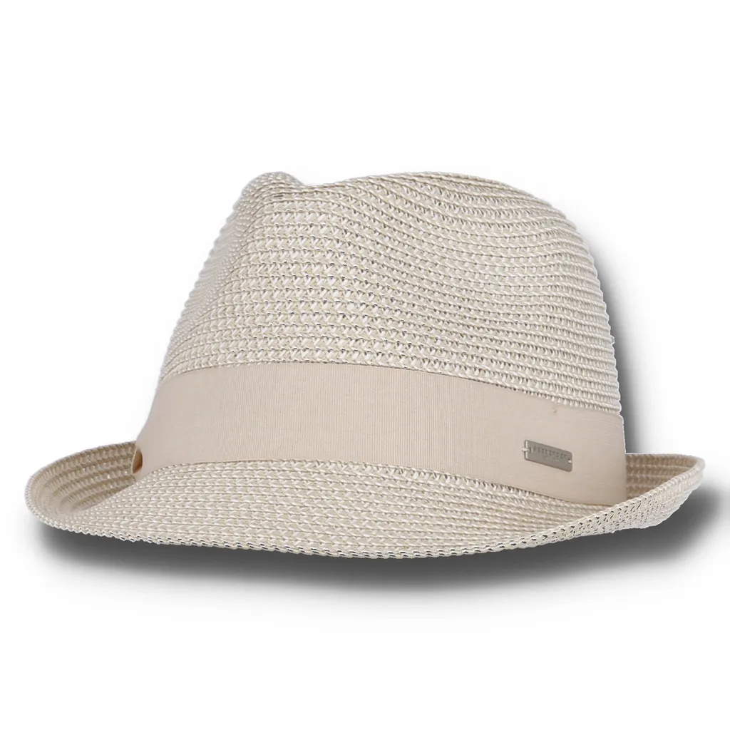Chapeau de soleil Trilby Seeberger pour homme et femme en paille fine