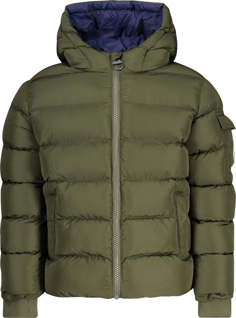 Grüne Kinderjacke mit Kapuze - Nachhaltige & funktionale Produktbild 