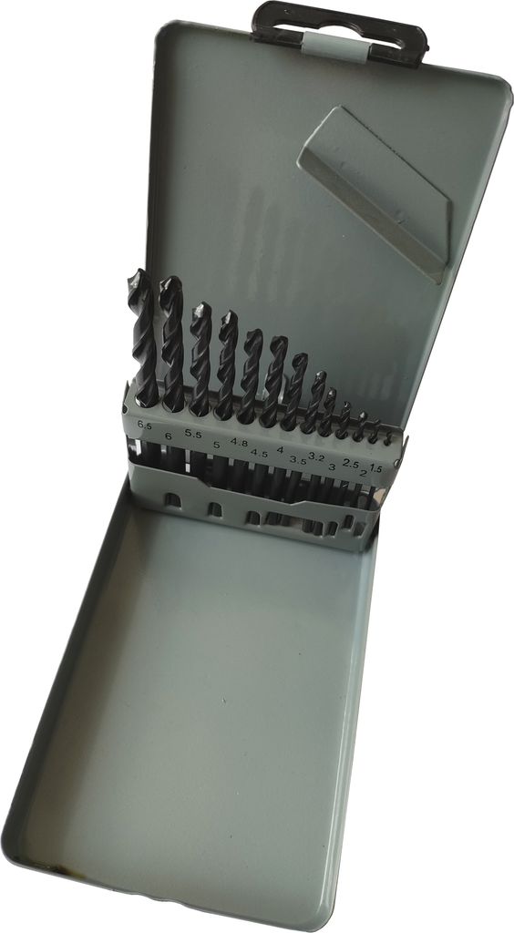 Metallbohrer Set HSS DIN 338 - 13 tlg von 1,5 -6,5mm