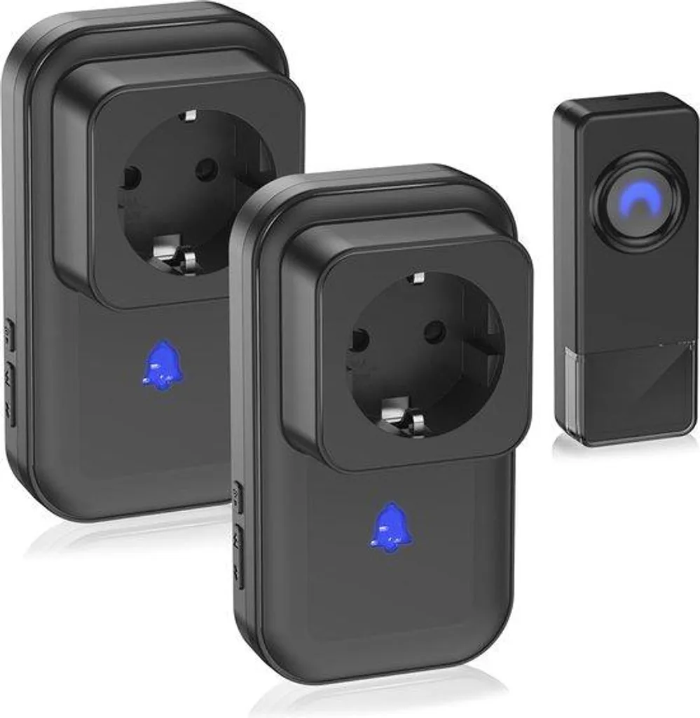 Sonnette d'extérieur sans fil IP65 pour maison avec carillon port USB