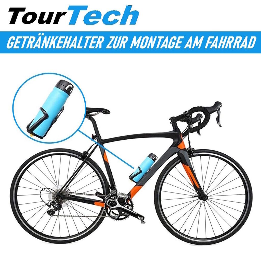 TourTech Fahrrad Flaschenhalter Verstellbarer
