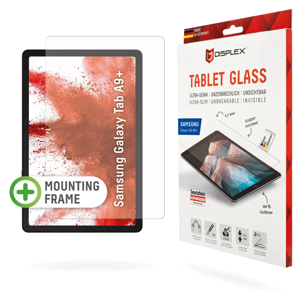 Pellicola Vetro Samsung Tab A9+ DISPLEX 9H | Protezione Bimbi