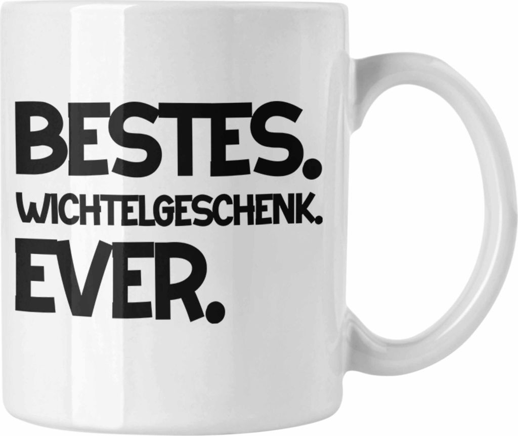 Trendation - Wichtelgeschenk für Frauen Kollegen Geschenk Wichteln Weihnachten Bestes Wichtelgeschenk Ever Weihnachten Schrottwichteln (Weiß)