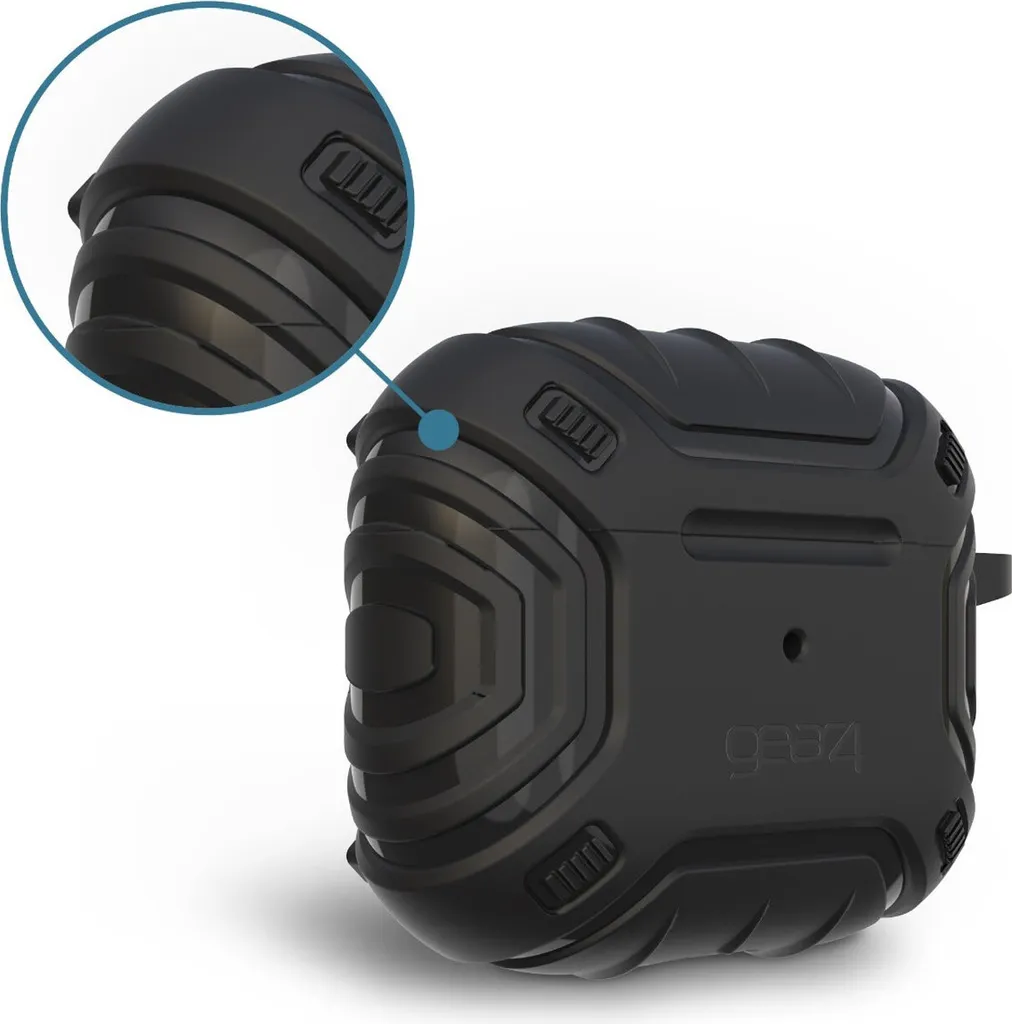 Cover GEAR4 Apollo Snap AirPods 3 Nero - Protezione Militare MagSafe