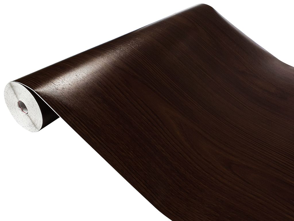 Klebefolie Möbel 45x200 cm - Marone Dunkel - Möbelfolie Holzoptik selbstklebend - PVC Folie für kreative Raumgestaltung - Selbstklebende Folie i...