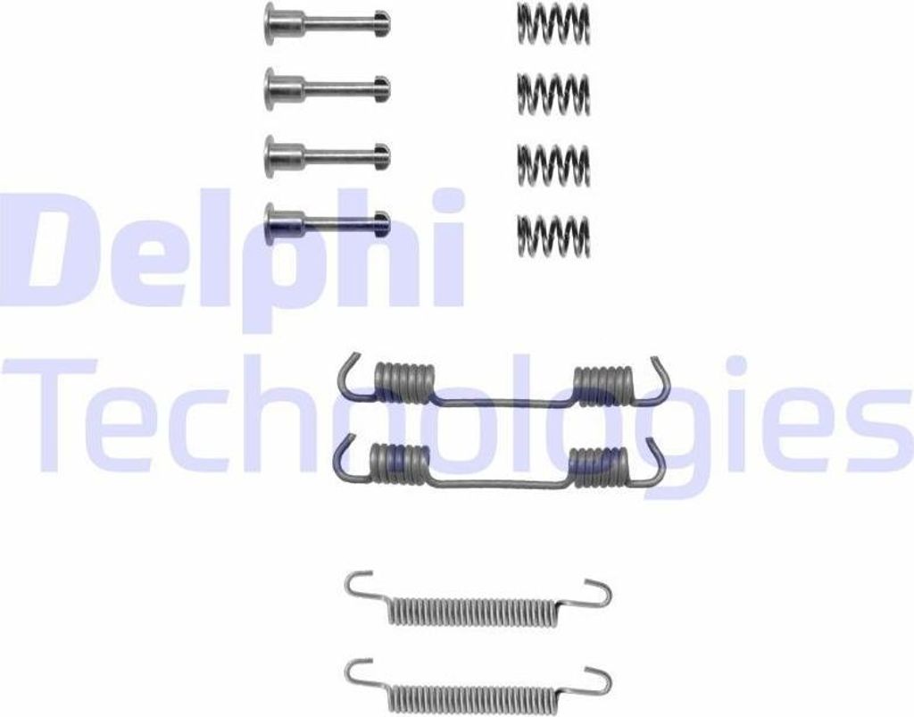 Zubehörsatz Feststellbremsbacken DELPHI hinten für AUDI A3 Schrägheck (8L1) für BMW 3 Limousine (E36) 3 Coupe (E36) 3 Compact (E36) 3 Cabrio (E36)