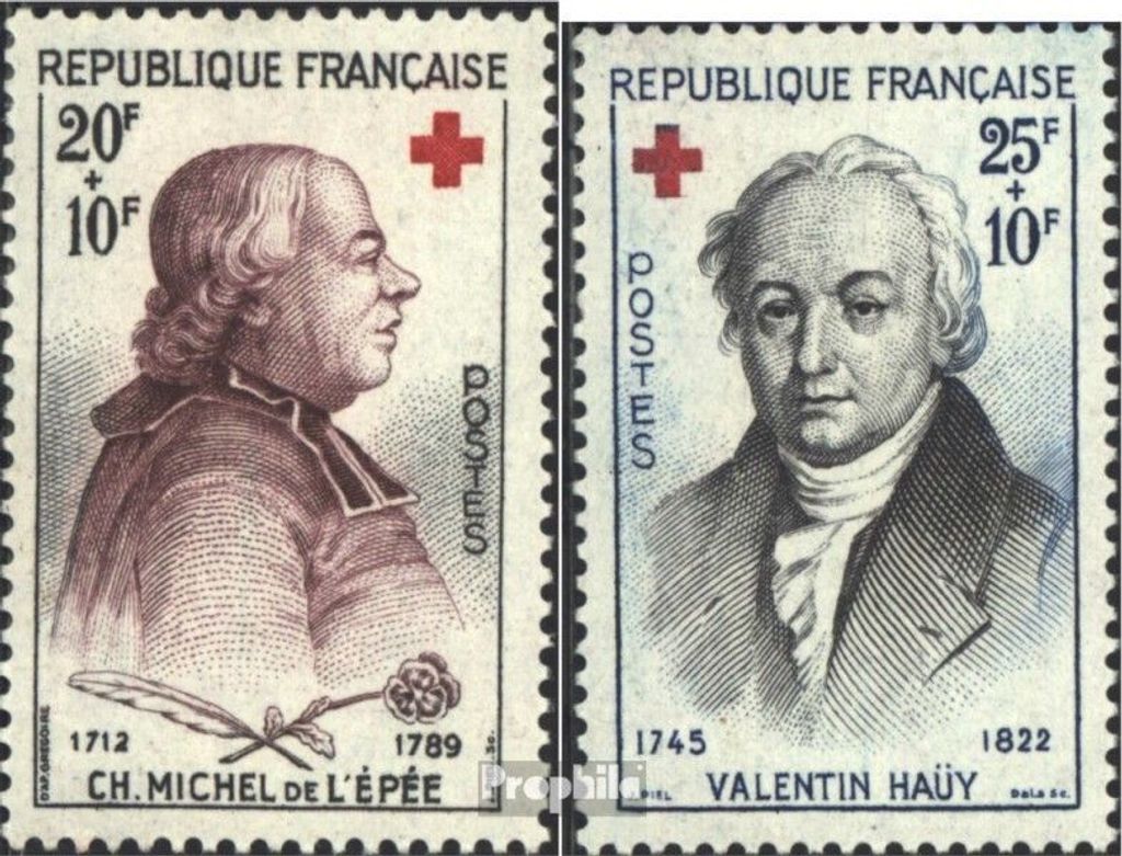Briefmarken Frankreich 1959 Mi 1270-1271 (kompl.Ausg.) postfrisch Rotes Kreuz