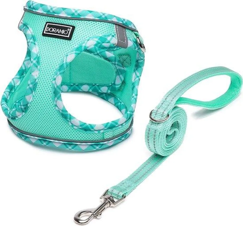 Harnais Chien Anti-Traction Taille S : Sécurité et Confort Vert Clair