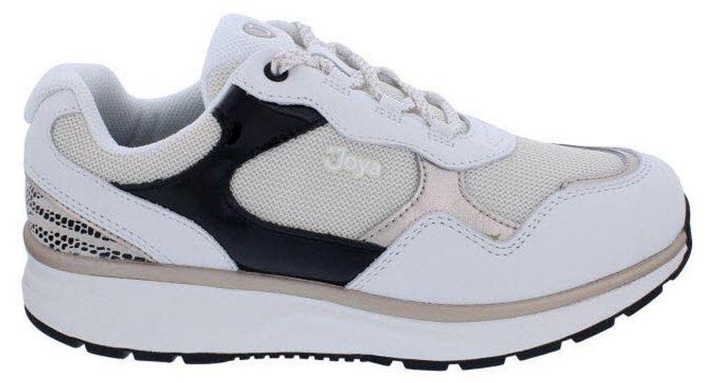 Joya Sneaker Tina III White-Gold JY121A, Glattleder und Produktbild 