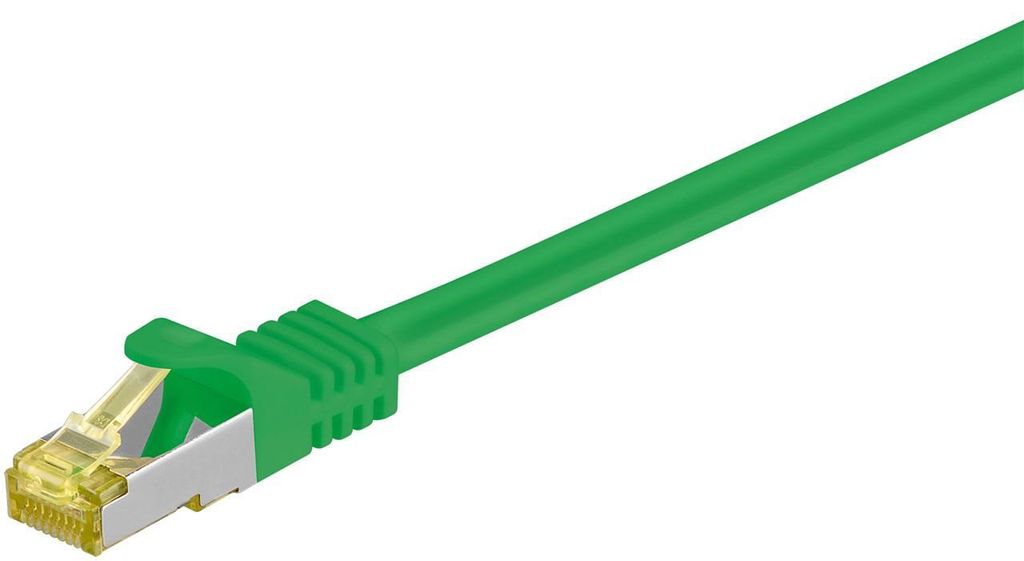 Goobay RJ-45 CAT7 10m Netzwerkkabel Grün S/FTP (S-STP)