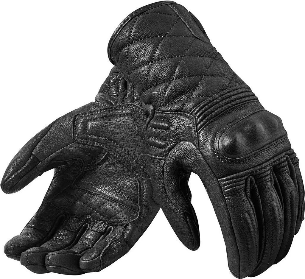 Gants moto femme Revit Monster 2 XL en cuir noir protecteur