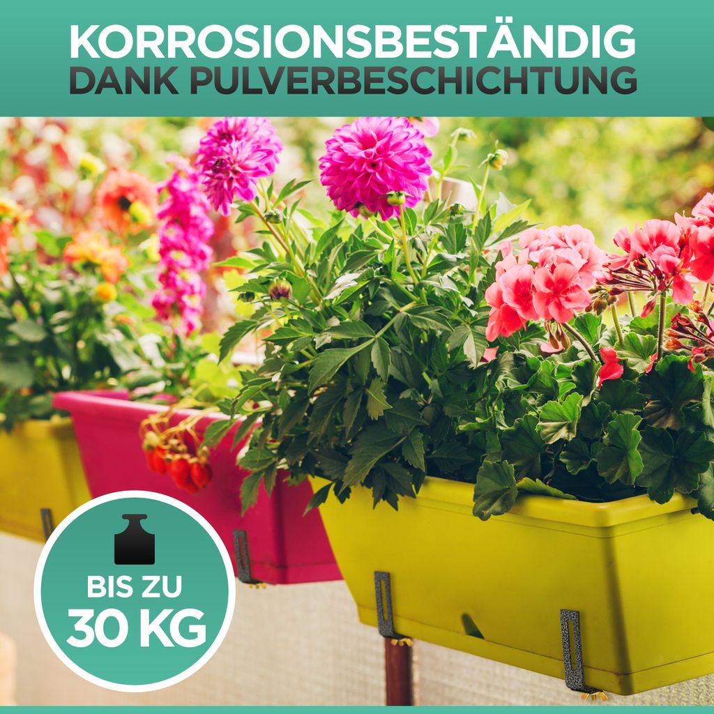 Blumenkastenhalterung Balkon Set Balkonkasten Halterung