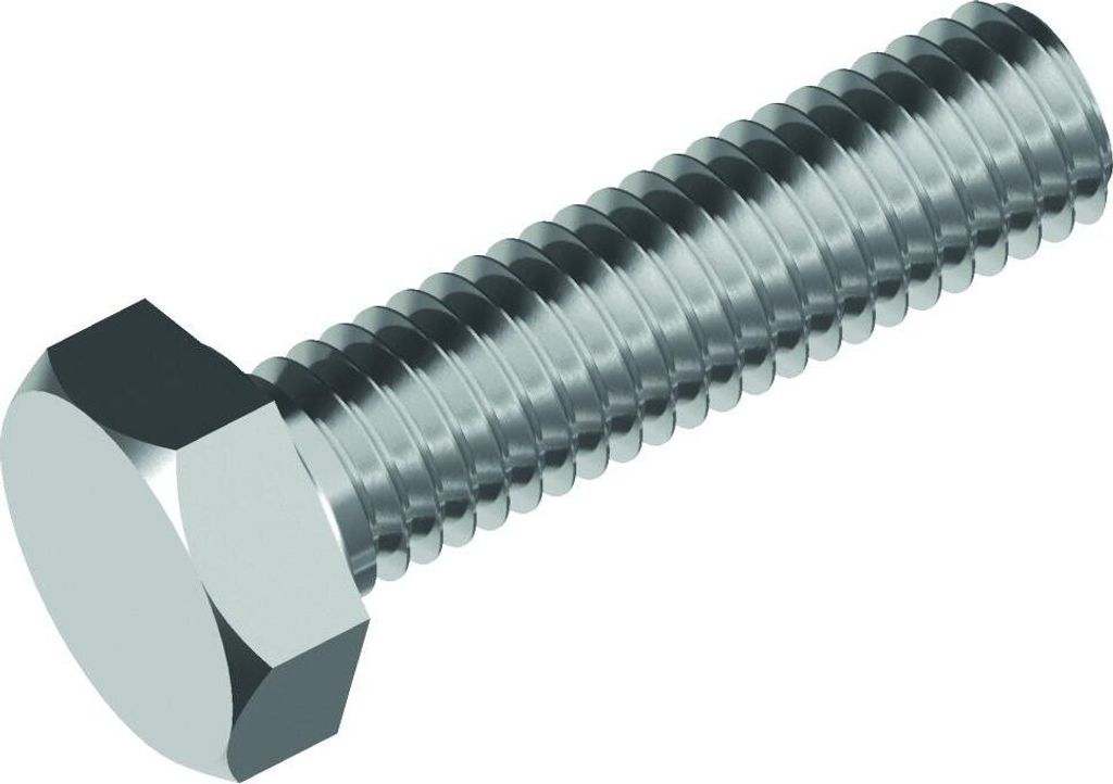 Sechskantschrauben M16x40 ohne Schaft ISO4017 - Edelstahl A4-80, - 25 Stück