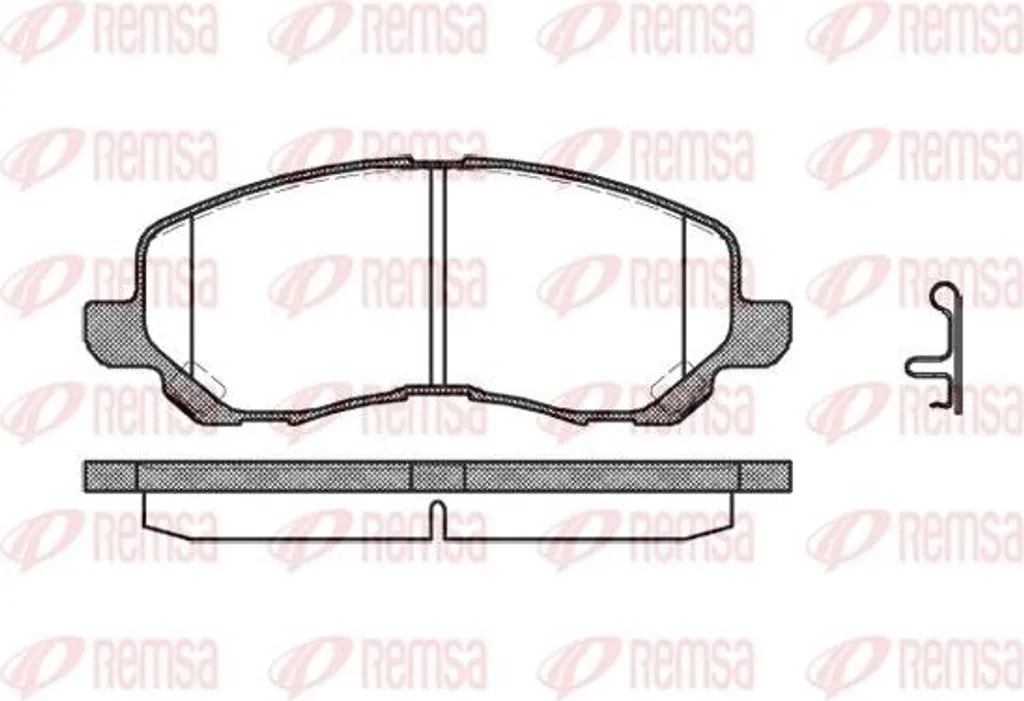 Plaquettes REMSA 0804.12 haute performance OE V1015576AA pour 4008