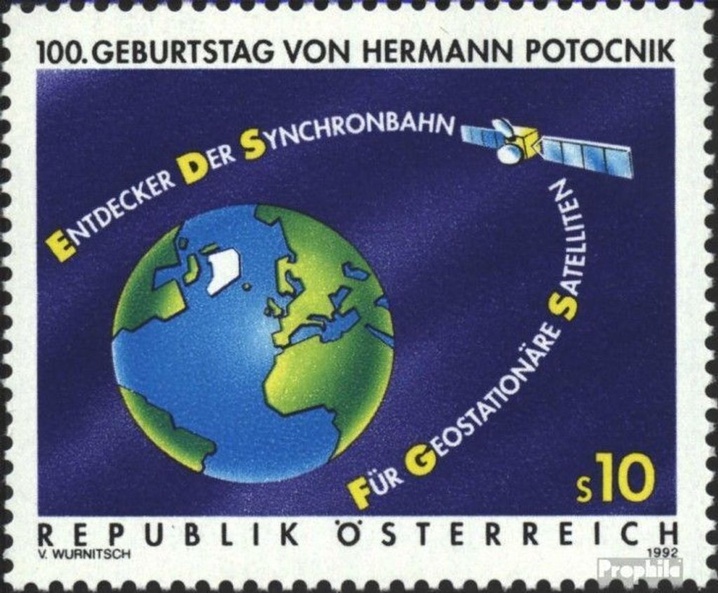 Briefmarken Österreich 1992 Mi 2082 (kompl.Ausg.) gestempelt Hermann Potocnik